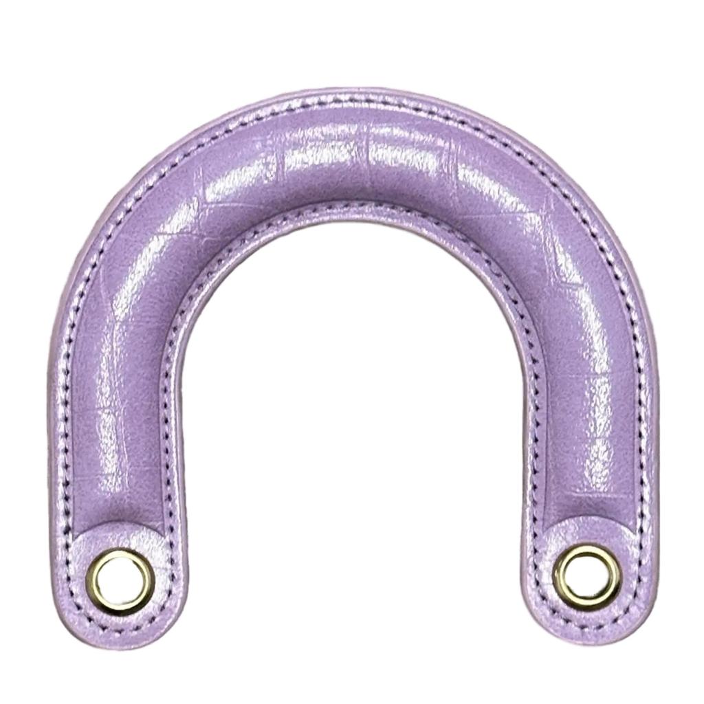 1PC PU Leather Curved Bag Handles Ergonomically Designed For Comfort and Styles For Handcrafted Bags And Everyday Use