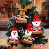 Christmas Window Display Bag Pendants Cartoon Doll Party Twill Design Xmas Atmosphere Mini Pendant Home Decoration Various Styles
