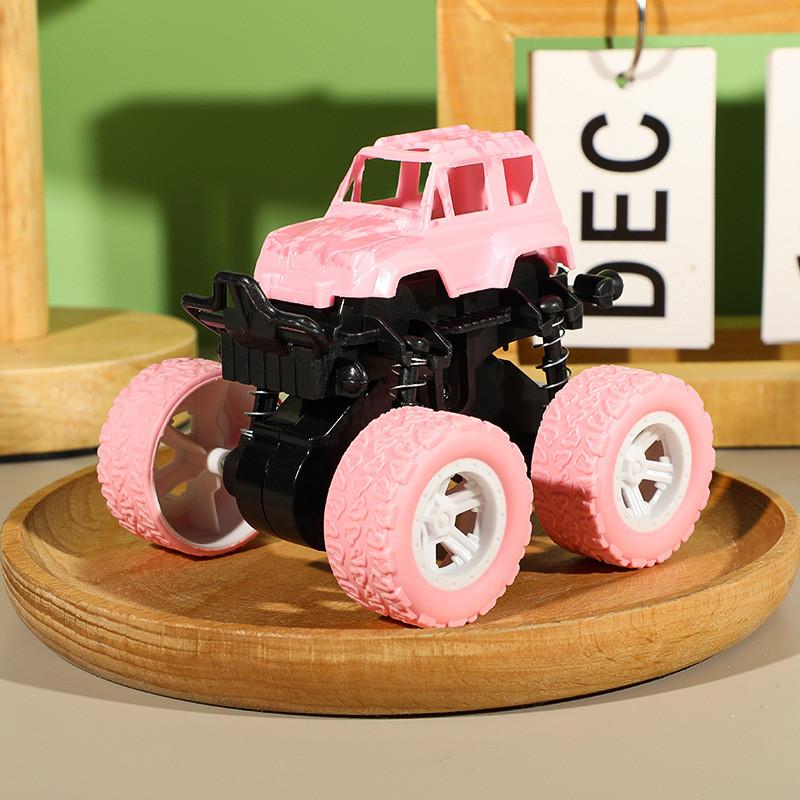 Macaron Color Plastic Off Road Inertia Toy Car For Kids With Durable Design And Visual Development