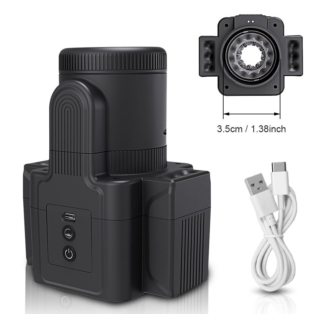 Automatischer männlicher Masturbator, Teleskop-Masturbatoren für Männer, Masturbationsbecher, Kolben, offene Ausrüstung für Erwachsene, Sexspielzeug für Männer