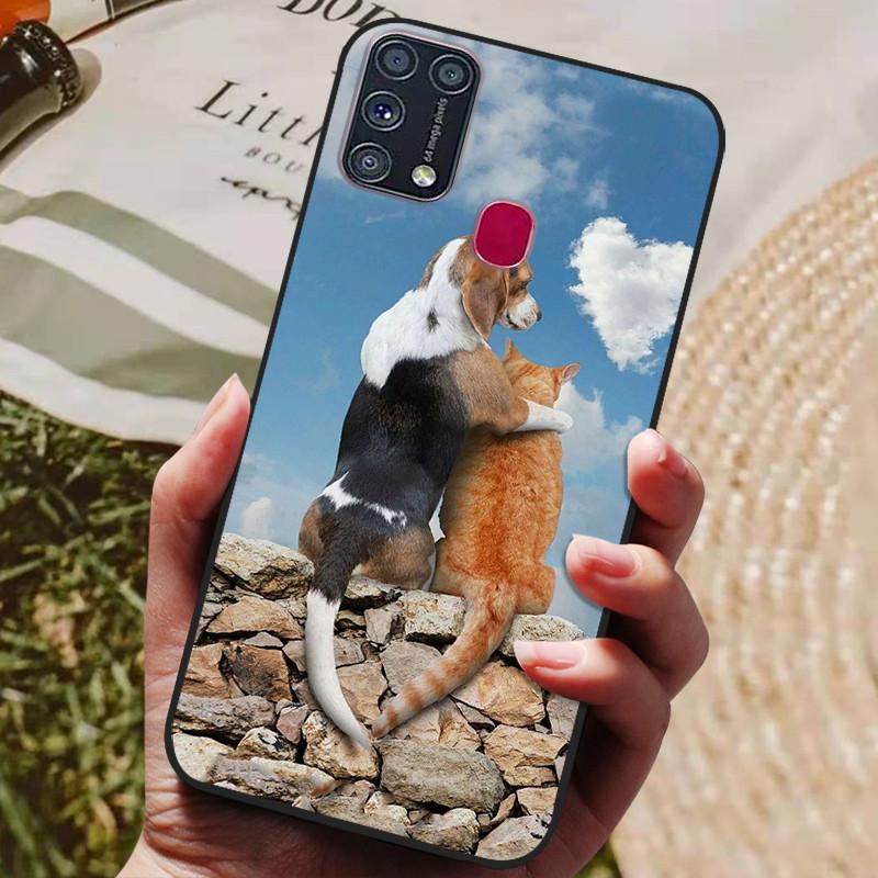 For Samsung M31 Case Phone Cover Silicone Soft TPU Back Cover for Samsung Galaxy M31 M 31 case SM-M315FZBVSER m315 Fundas Bumper