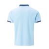 Men Short Sleeve Contrast Polo Shirt with Chest Pocket Casual Daily Wear