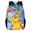Cartoon Pikachu Backpacks Print Primary Software Backpacks for Boy and Girls Best Gifts Lightweight Cartoon School Bag for Kids