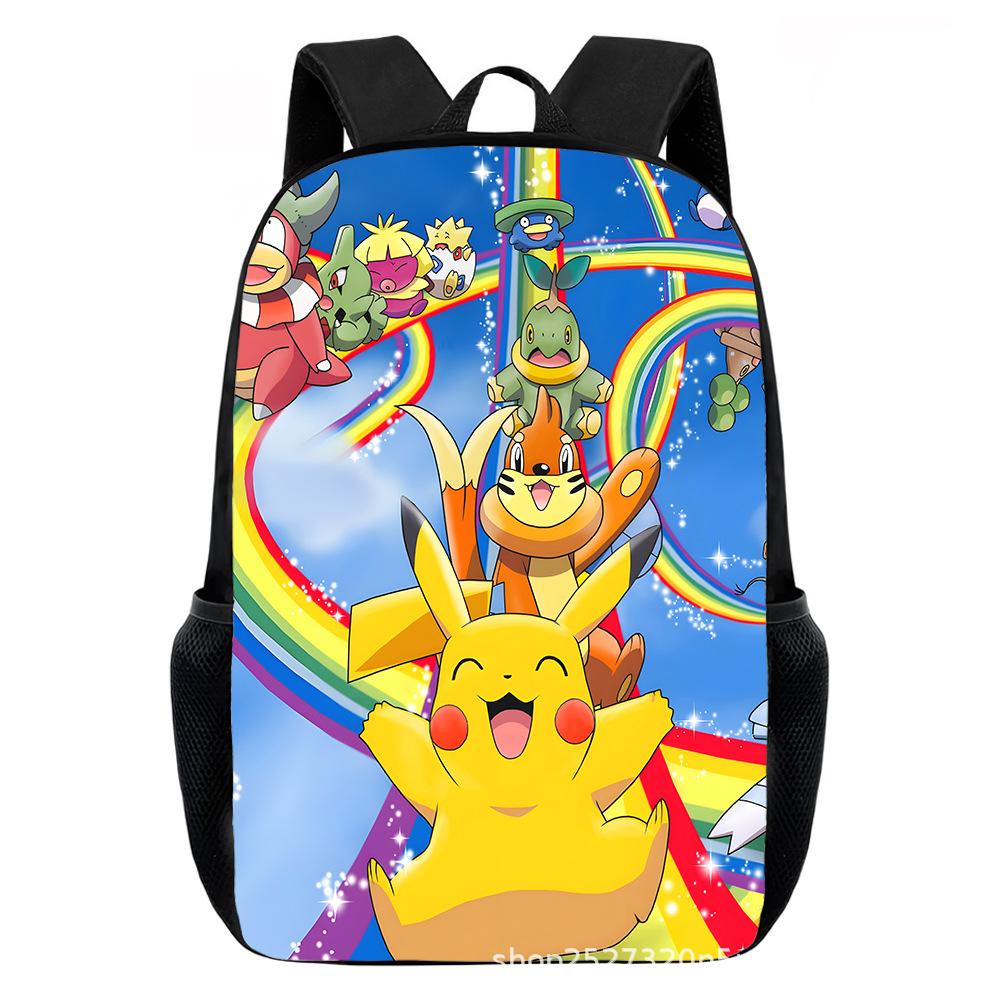 Cartoon Pikachu Backpacks Print Primary Software Backpacks for Boy and Girls Best Gifts Lightweight Cartoon School Bag for Kids