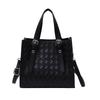 Textured Woven Pattern Solid Color Retro 2025 New Casual Simple Commuter Shoulder Crossbody Portable Small Square Bag Woman