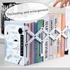 1pcs Metal Retractable Book Stand Simple Book Board High Desk High Aesthetic Value Simple Storage Rack
