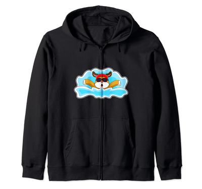 Hunde Schwimmbrille Zip-Hoodie