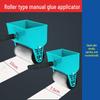 Compact Manual Glue Roller for Wood, Wallpaper, and Cardboard - Small Laminating and Gluing Tool
