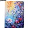 Painting Cute Cat Flip Tablet Case For iPad mini 6 2021/mini 7 2024 8.3 inch Universal Adjustable Stand Protective Case