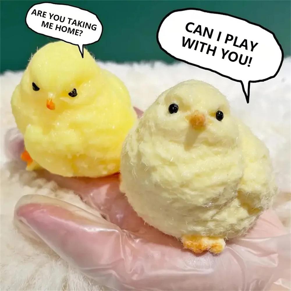 Fashnics Handmade Taba Chick Toys Fufu Chick Stress Relief Sensory Toys Ultra Soft Squishy Fidget Toys For Children Christmas Gifts