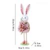 1PC Rabbit Standing Easter Explosion Living Room Fireplace Ornament Children's Gift Flower Decoration Party