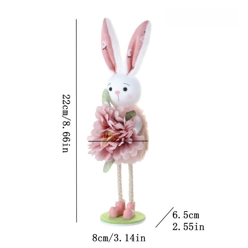 1PC Rabbit Standing Easter Explosion Living Room Fireplace Ornament Children's Gift Flower Decoration Party