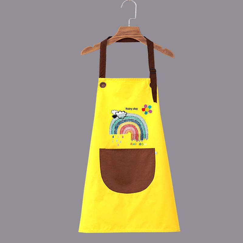1Pcs No-Sleeve Painting Protective Clothing Children'S Apron Boys And Girls Eating Bibs Waterproof Artistic Inverted Clothing