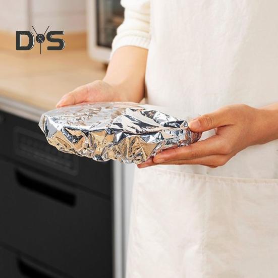 Folie de aluminiu, folie de izolație, capac rezistent la căldură pentru alimente, pentru bucătărie, pungi elastice pentru păstrarea prospețimii, folie de aluminiu, capace pentru depozitarea alimentelor