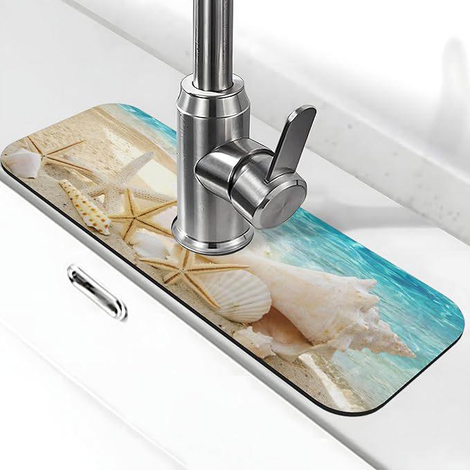 Badezimmerarmatur Ablass- und Wasserabsorptionsmatte für Waschbecken und Arbeitsplatten