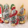 1/12 Dollhouse Mini Christmas Tree Cedar Tree Model Dollhouse Xmas Scene Decor Ornament Doll House Festival Decoration Toys