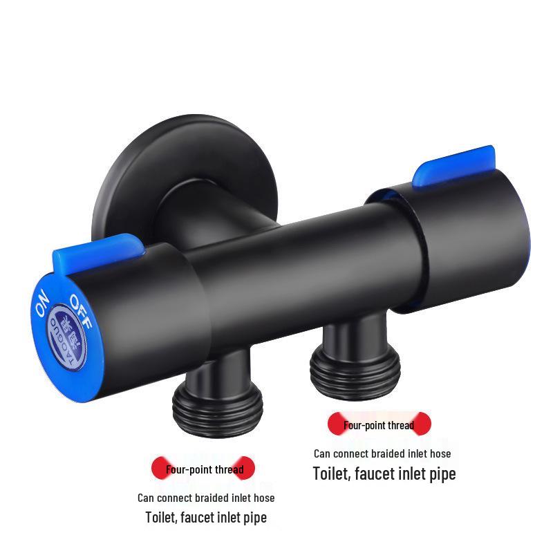 Robinet Unghiular cu Ieșire Dublă din Oțel Inoxidabil 304 cu Comutatoare Duble pentru Divertor WC