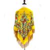 Luxury Floral Print Russian National Square Scarf