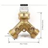 1Pcs 2 Ways Hose Splitter Drip Irrigation Adapter Water Tap Connector  for Outdoor Faucet