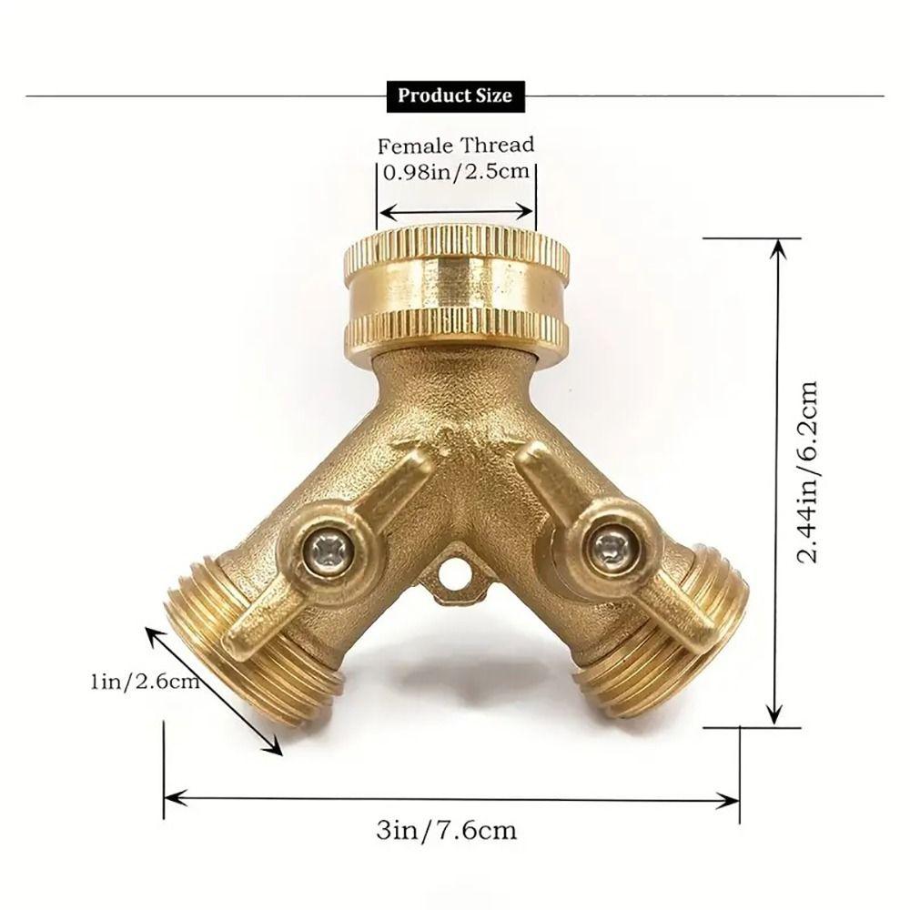 1Pcs 2 Ways Hose Splitter Drip Irrigation Adapter Water Tap Connector for Outdoor Faucet