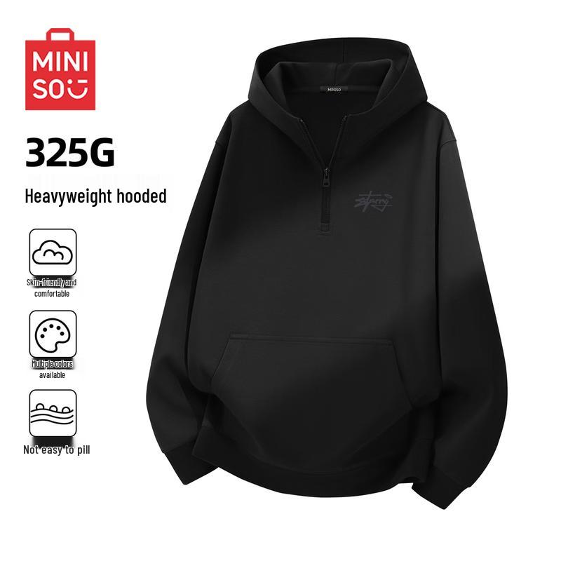 

MINISO Men s Casual Hooded Sweatshirt L