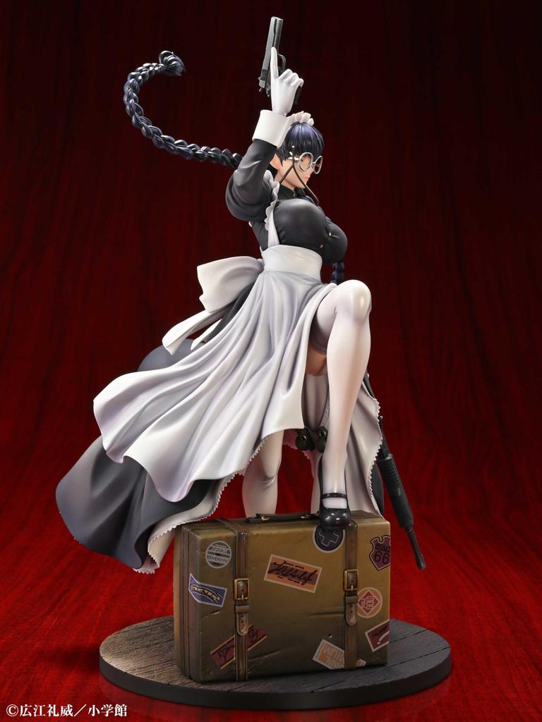 Medicos Entertainment Roberta Nightmare Maid Approximately 290mm PVC ABS Complete Figure "BLACK LAGOON" Ver. & Pre-painted