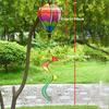 1PC Rainbow Hot Air Balloon Wind Spinner-suitable for Garden, Home, Office, Christmas and Party Decoration /garden Accessories