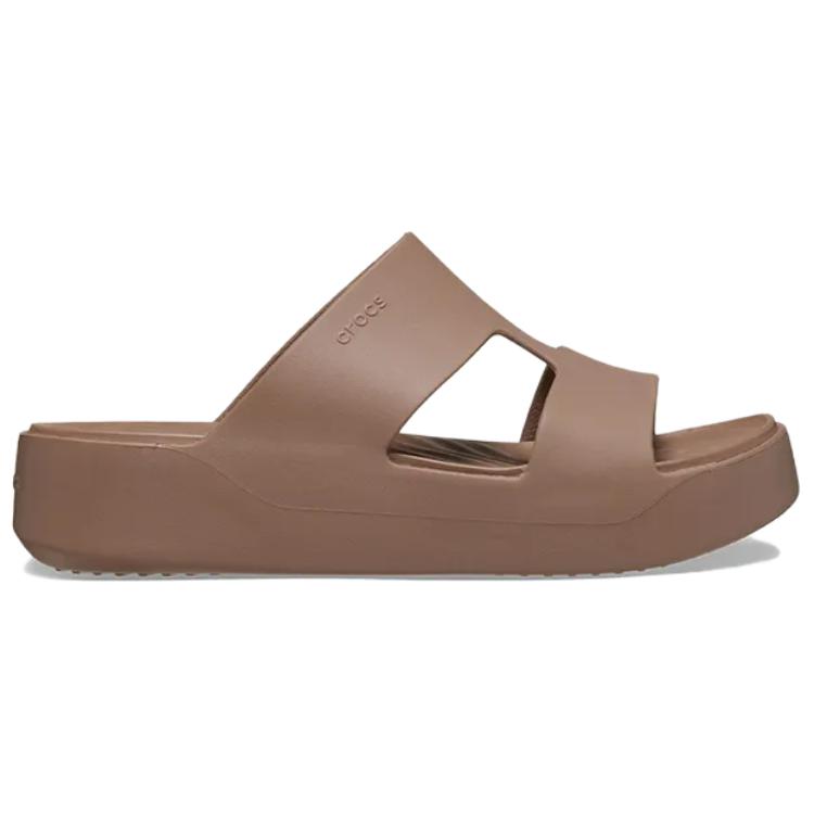 Crocs Fashionable Simple Elegant Slip-Resistant Shock-Absorbing Slide Sandals Women Sandals Brown 209409-2Q9
