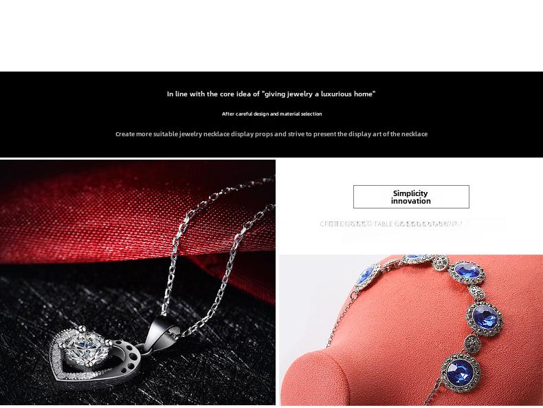 Digu Microfiber Necklace Display Stand for Jewelry Props