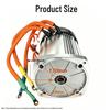 2200W Hochleistungs-Gleichstrom-Bürstenloser Motor für 3-4-Rad-Fahrzeuge, 60V/72V Reines Kupfer, Quadratisches Design