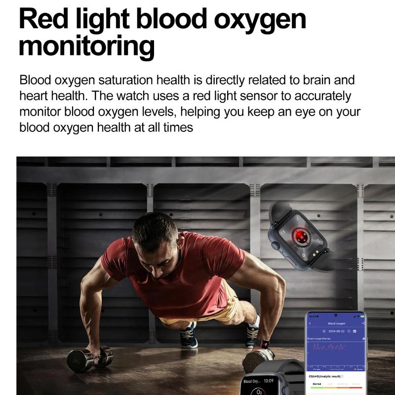 2025 Nouvelle Montre Connectée Intelligente à Diagnostic IA pour Femmes HRV+PPG Pression Artérielle Oxygène Sanguin Moniteur de Santé IP68 NFC Montres Intelligentes pour Xiaomi