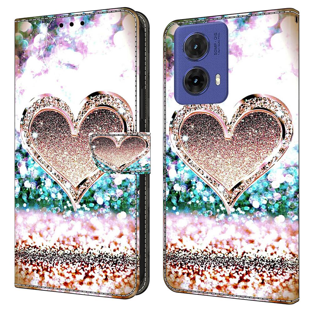 

Чехол-кошелек для Motorola Moto G85 5G с 3D-рисунком, из ПУ-кожи, с подставкой E