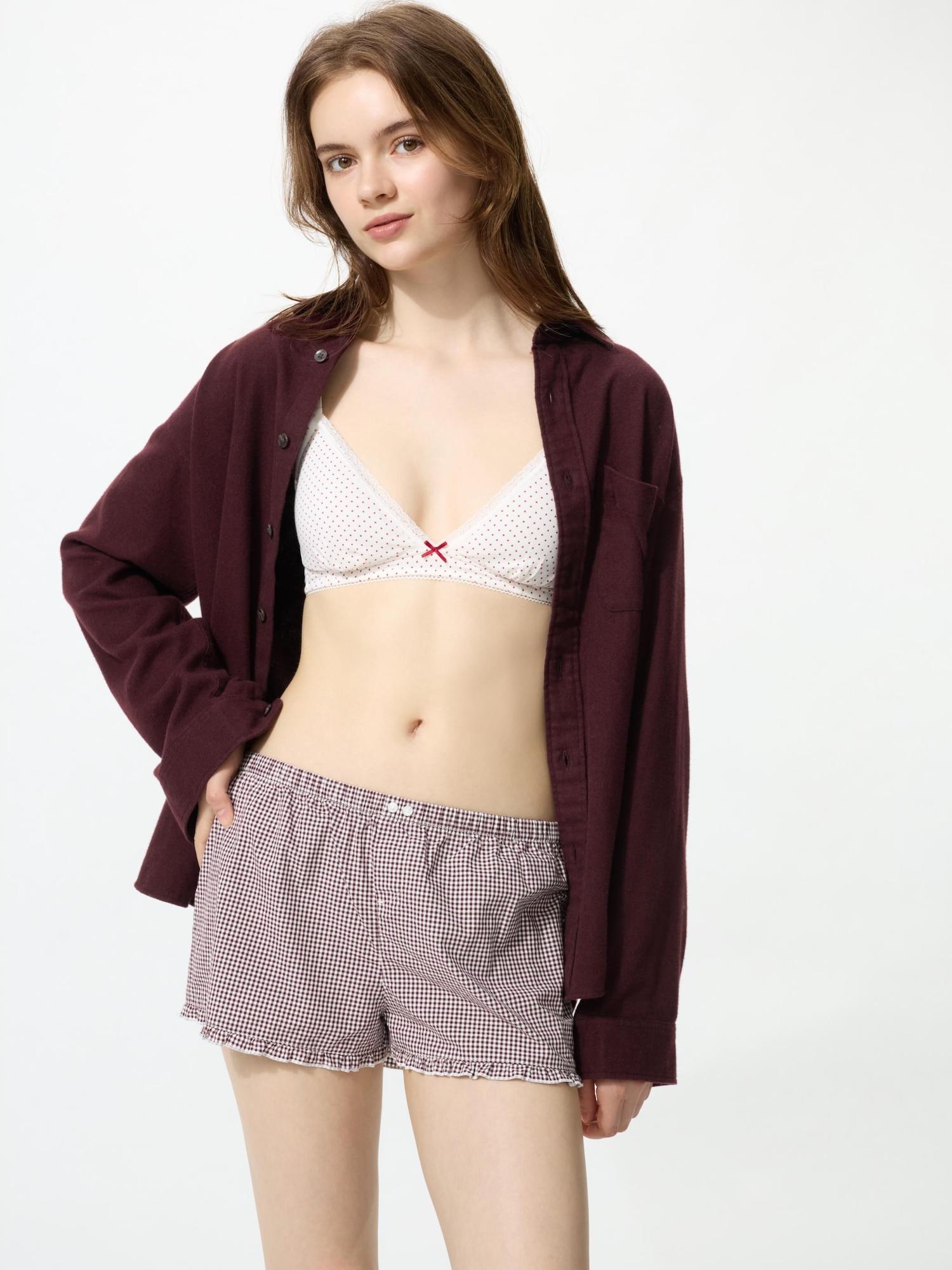 Uniqlo Япония Хлопковые Боксеры Легкие Шорты 19 WINE/XS