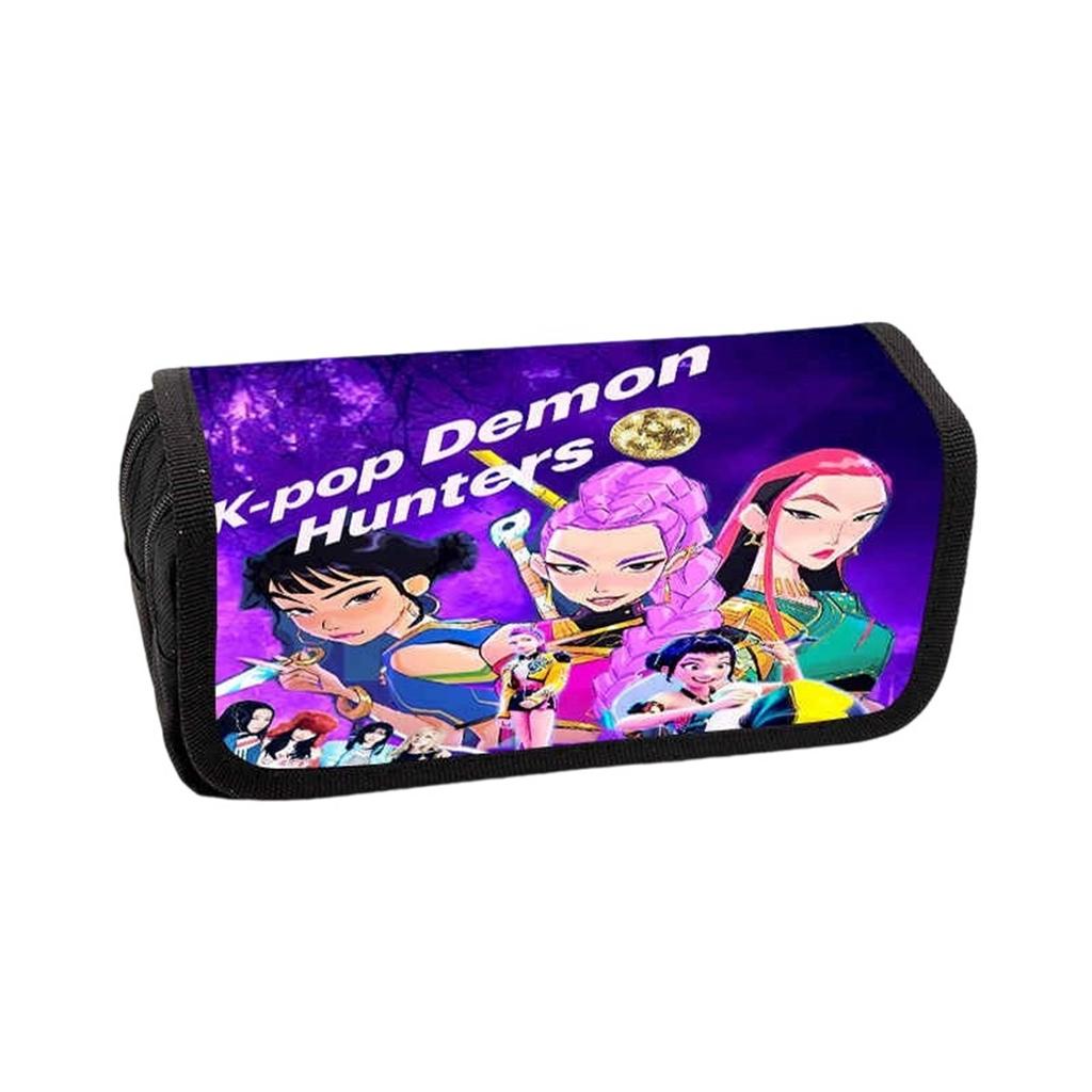 Pencil Case Pencil Case For Primary And Secondary School Students Water-Resistant Printed Cartoon Large Capacity Lid Pencil Case