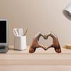 Heart Hands Ornament Love Hand Gesture Statues for Bookshelf Table Sculpture