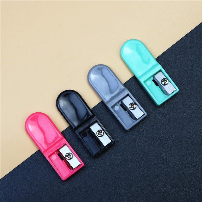 2.0 Lead Pointer Pencil Sharpener Mini 2mm Leads Sharpener, Portable Handheld Sharpener for 2.0mm Pencil Lead Refills Random Colors Pack of 6