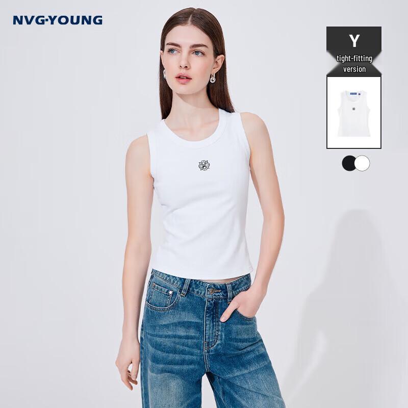 

Navigare Women s Embroidered Slim Vest Top L