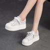 Damen Herbst 2025 Neue Europäisch-Amerikanische Colorblock Plateau Freizeitschuhe - Leichte Mode Low-Top Sneaker für den täglichen Gebrauch