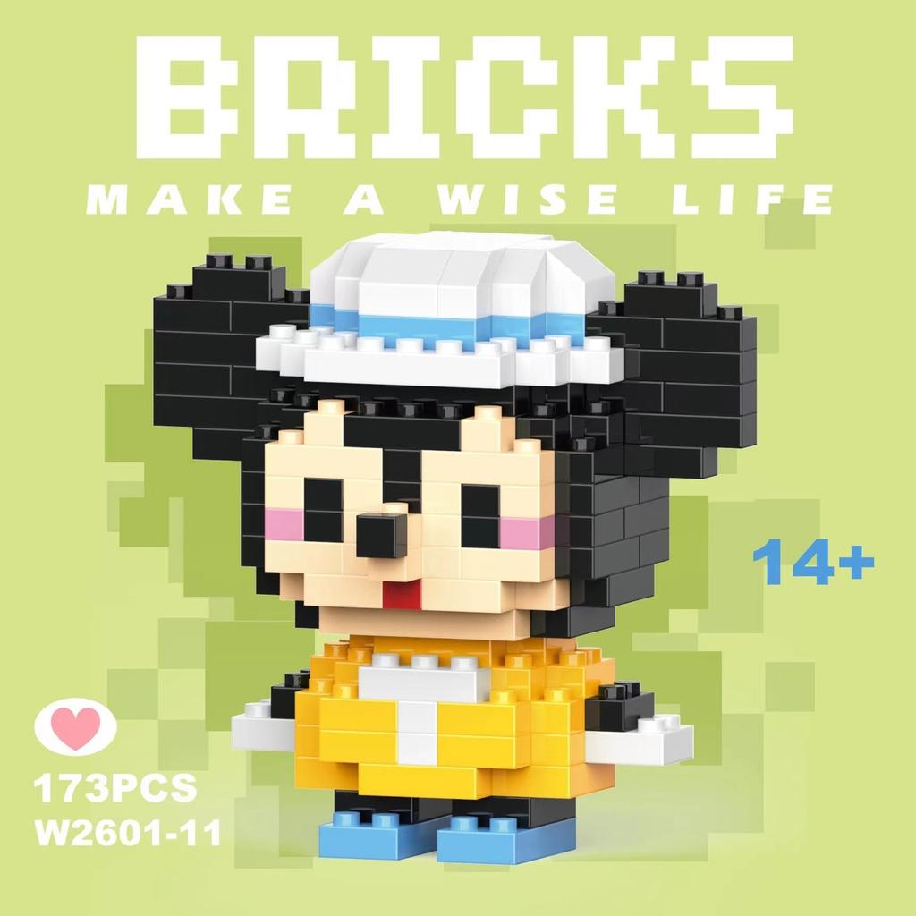 No Box  6Cm High Building Blocks Stitch Kawaii Mini Desktop Ornaments Youth Toys Room Decoration Anime Cartoon Halloween
