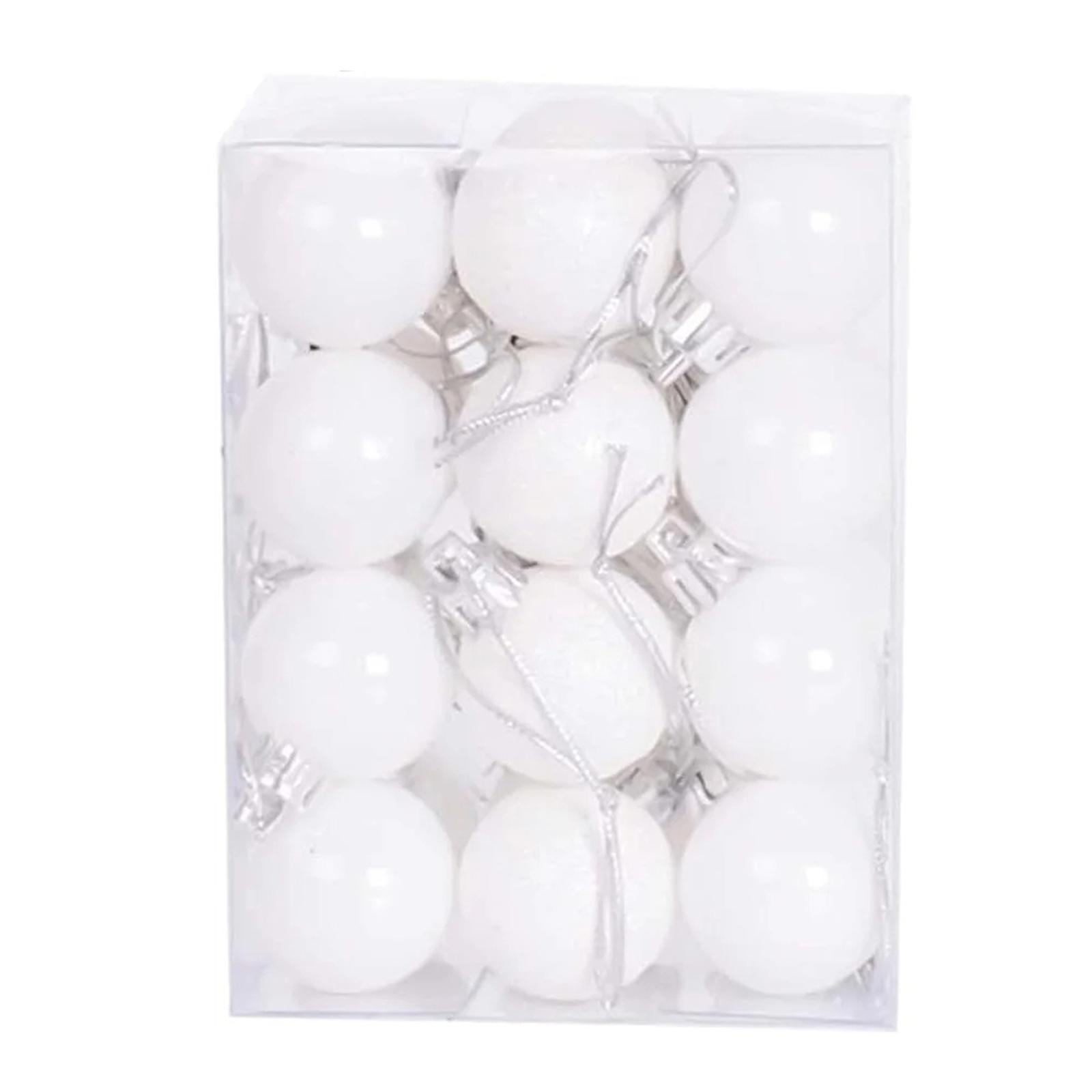 

24PCS 3CM Christmas Tree Decor Ball Plastic Hanging Ball Gold Silver New Year Navidad Ornaments Decorations for Home 2025 One Size