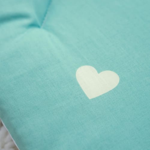 Nishikawa Nap Mat, Washable, Nap Mat, Kindergarten, Nursery School, Nap Mat, Heart Pattern, Simple, 56409 Green 500