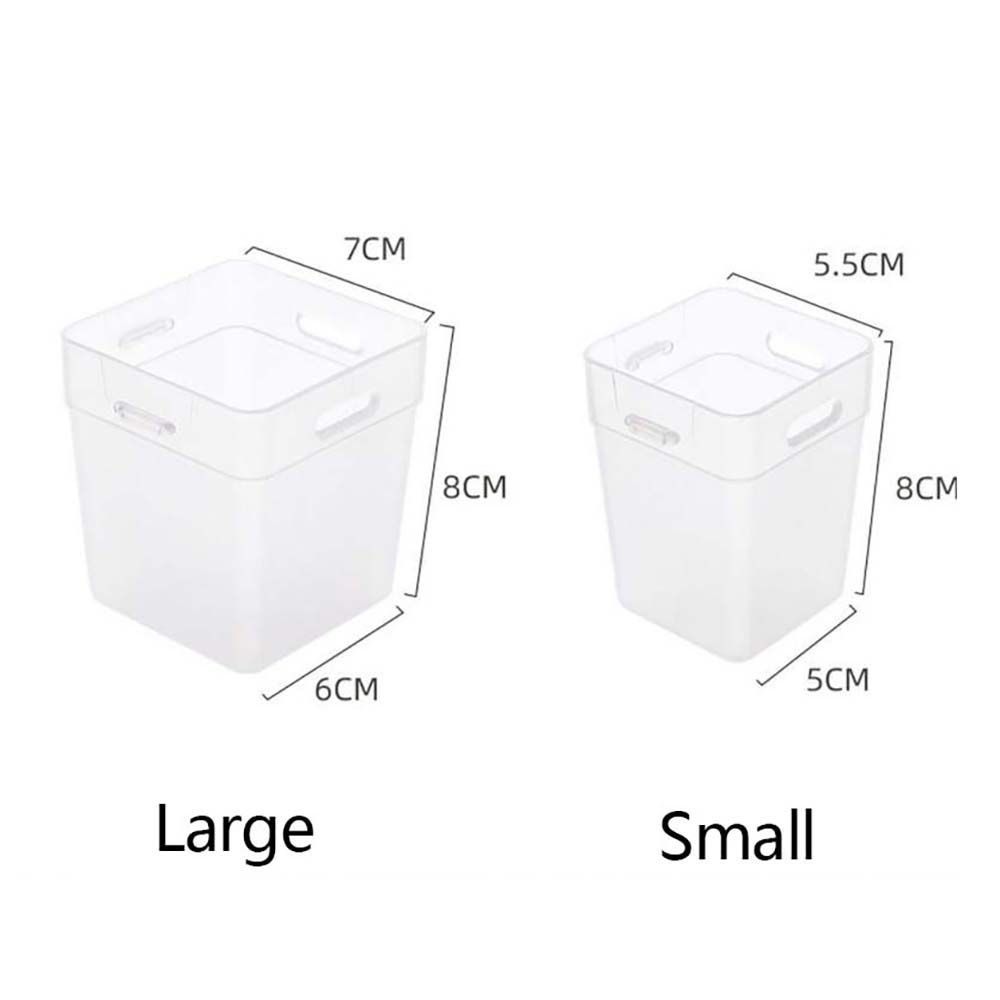 2PCS Refrigerator Organizer Bins Refrigerator Drawer Organizer Transparent Fridge Storage Bin Kitchen Organizers Seasoning Stora