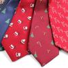 Men's Polyester Jacquard Christmas Tree Tie
