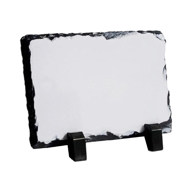 Sublimations Photo Slates Rock Plaque Blanks with Stand for Desktop Souvenir DIY Personalizeds Gift