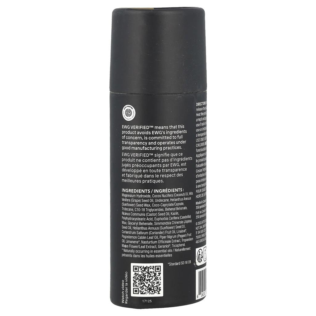 Leaves Bar™ Deodorant, Patchouli & Black Pepper, 85G(3Oz)