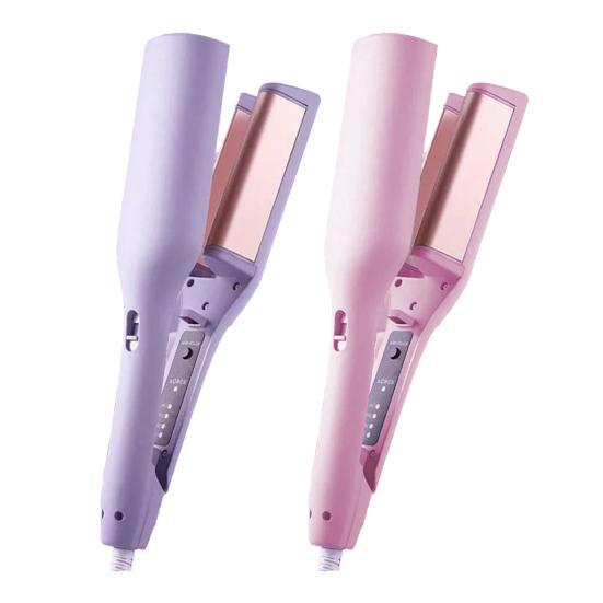 Yousheng Hair Curling Iron 4 Temperature Adjustable French Wave Hair Curler Quick Heating Electric Hair Crimper Waver Women Wavy Hair Curling Wand