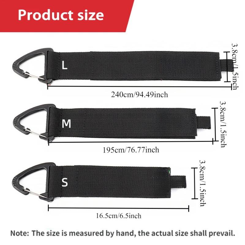 Hanging Carabiner Heavy Strap Nylon Storage Belt Extension Cord Storage Finishing Heavy Strap Wire Manager Cable Ties Organizer