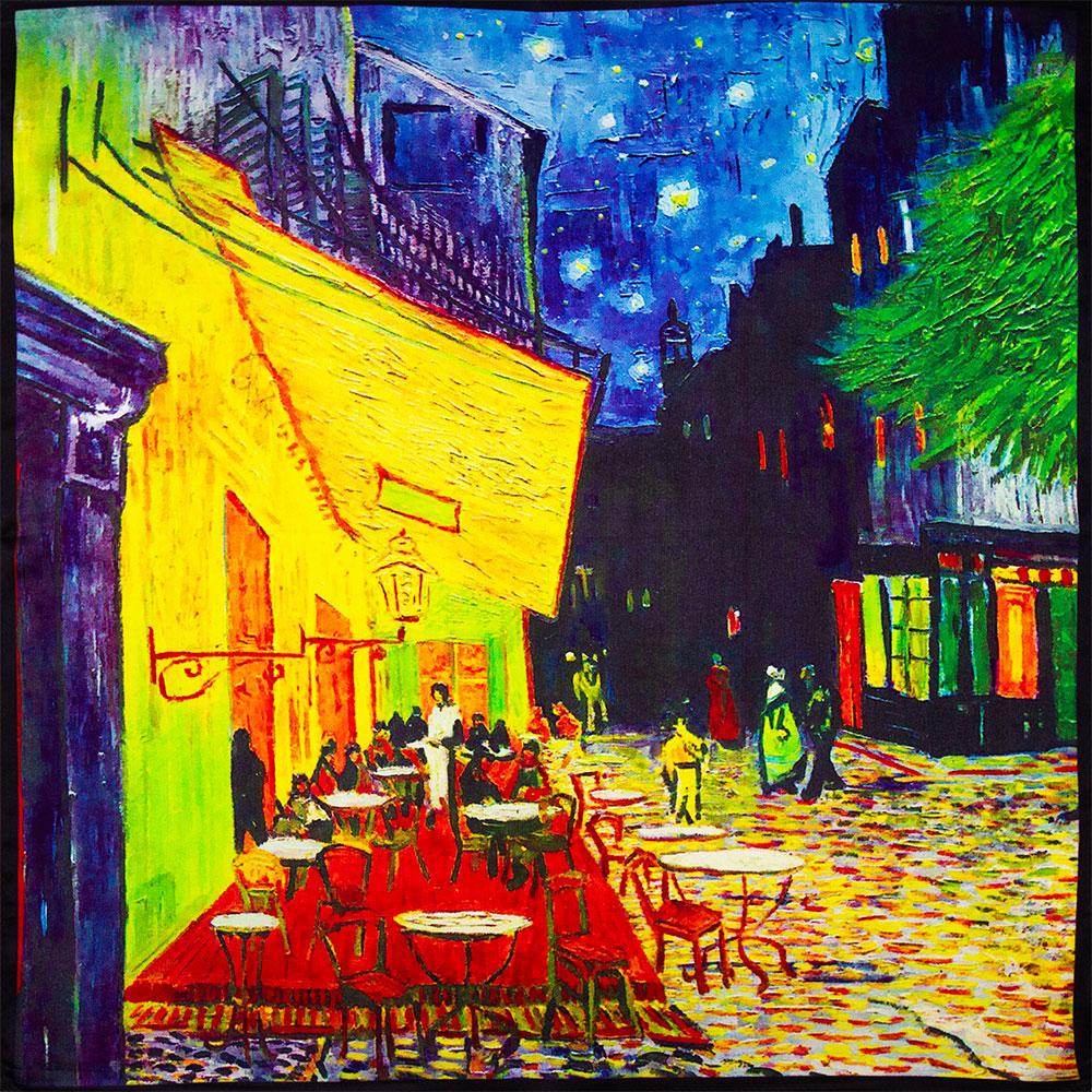 53cm 65cm 100% Natural Silk Smooth Scarves Muffler Female Customized Square Autumn Women's Shawl Hijab Friend Gift Kiss Painting