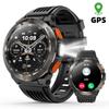 SACSDING 1.43-inch Amoled Smart Watch Wireless Call GPS Positioning Compass Led Light 530mAh Large Battery Outdoor Sport Health Tracker Smartwatch