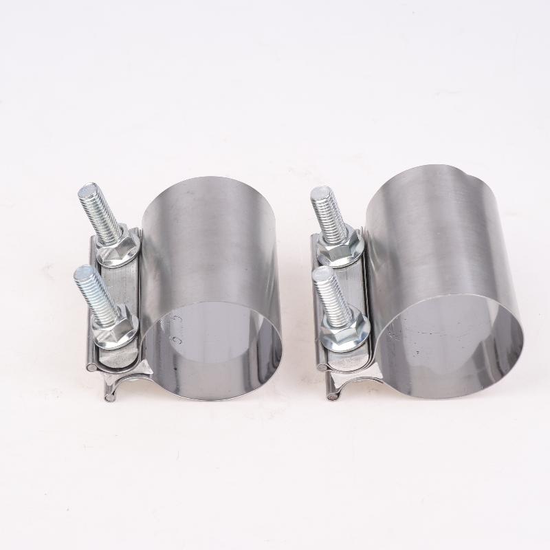 1Pcs Strong Steel Pipe Clamp 40/45/50/53/55/57/60/63Mm Stainless Steel Universal Exhaust Pipe Connection Hoop Car Accessories